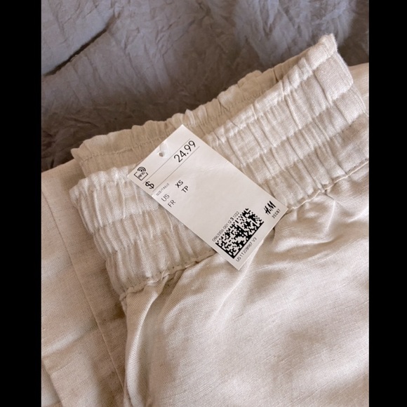 XS tan linen pant - Picture 3 of 3
